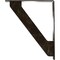 Ekena Millwork Traditional Wrought Iron Bracket, (Triple center brace), Antiqued Warm Silver 2"W x 12"D x 15"H BKTM02X12X15TTRAWS - alternate 7